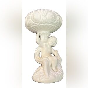 Vintage Inarco boy holding pedestal bowl trinket vase